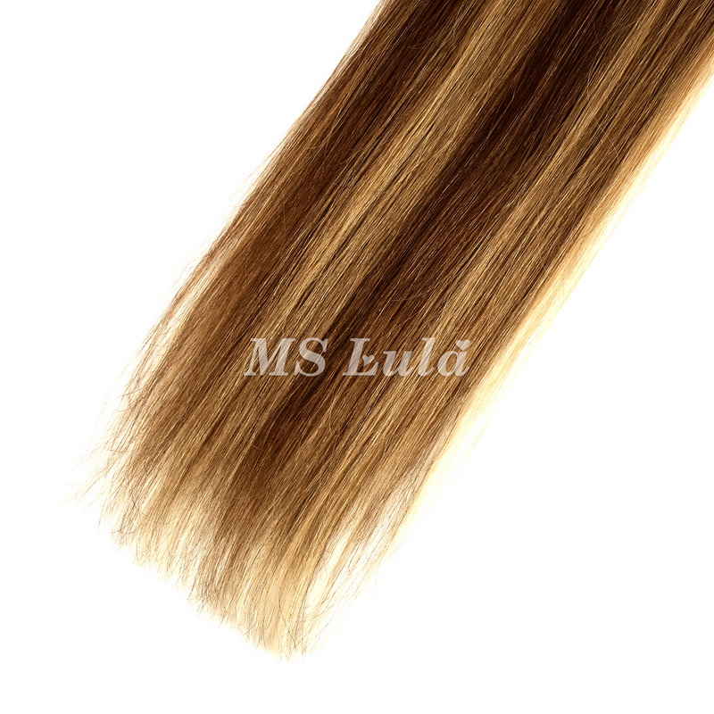 Straight #4/27 Highlight Virgin Human Hair 4x4 13x4 Transparent Lace Closure/Frontal - 图片 5
